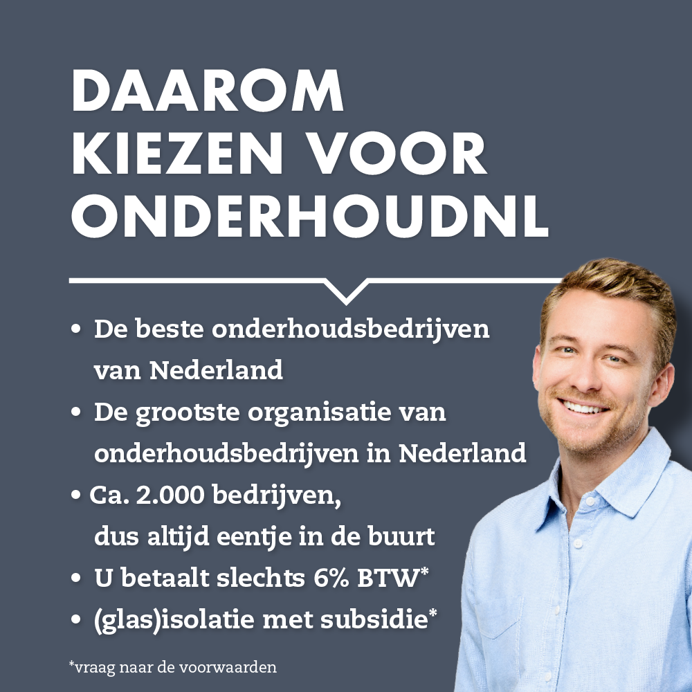 Bespaar tot wel 25% op uw onderhoudskosten. Wilt u weten hoe?